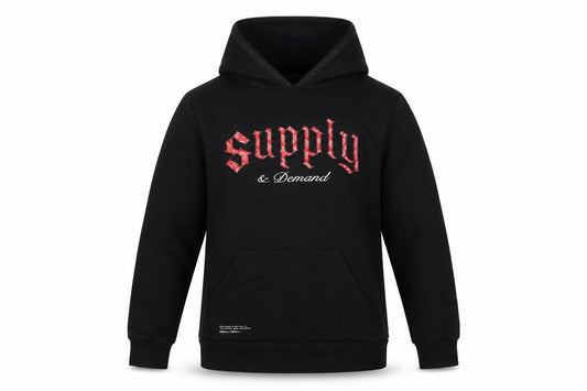 Supply & Demand Boys Black XL 13-15 Pullover Graphic Hoodie