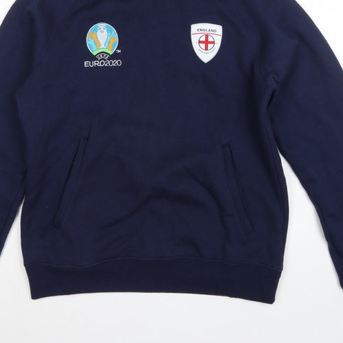 UEFA Euro 2020 England Men's Blue M Pullover Hoodie Football