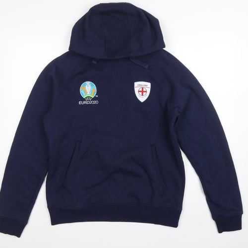 UEFA Euro 2020 England Men's Blue M Pullover Hoodie Football