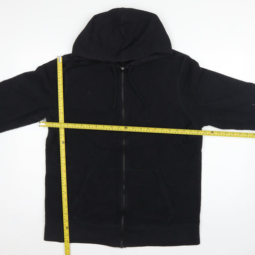 Reebok Men’s Black L Full Zip Hooded Fleece Hoodie Pockets