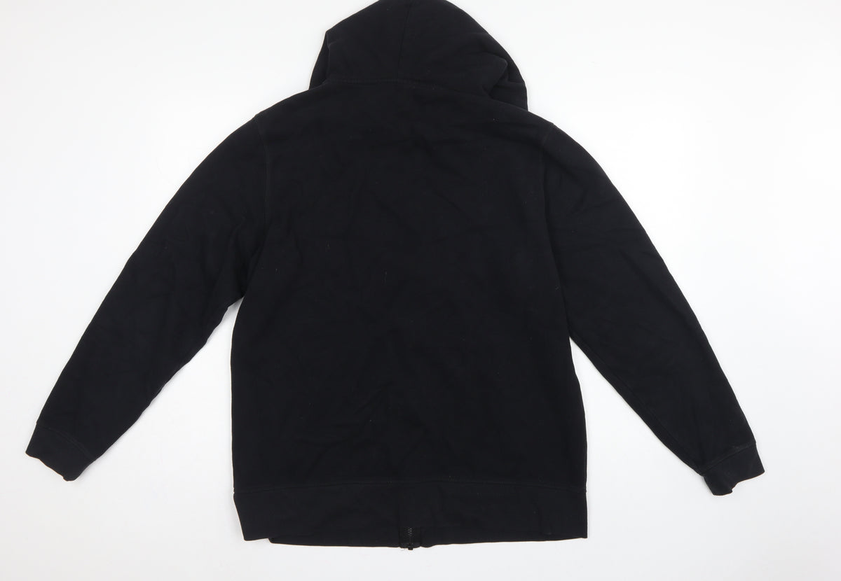 Reebok Men’s Black L Full Zip Hooded Fleece Hoodie Pockets