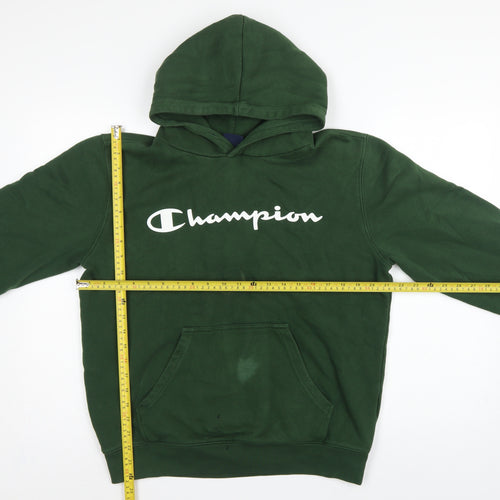 Champion Men’s Green M Pullover Logo Hoodie Pocket