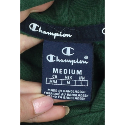 Champion Men’s Green M Pullover Logo Hoodie Pocket