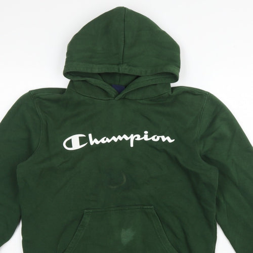 Champion Men’s Green M Pullover Logo Hoodie Pocket