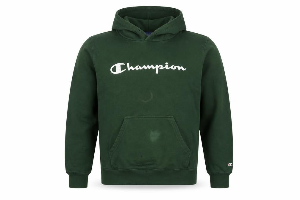 Champion Men’s Green M Pullover Logo Hoodie Pocket