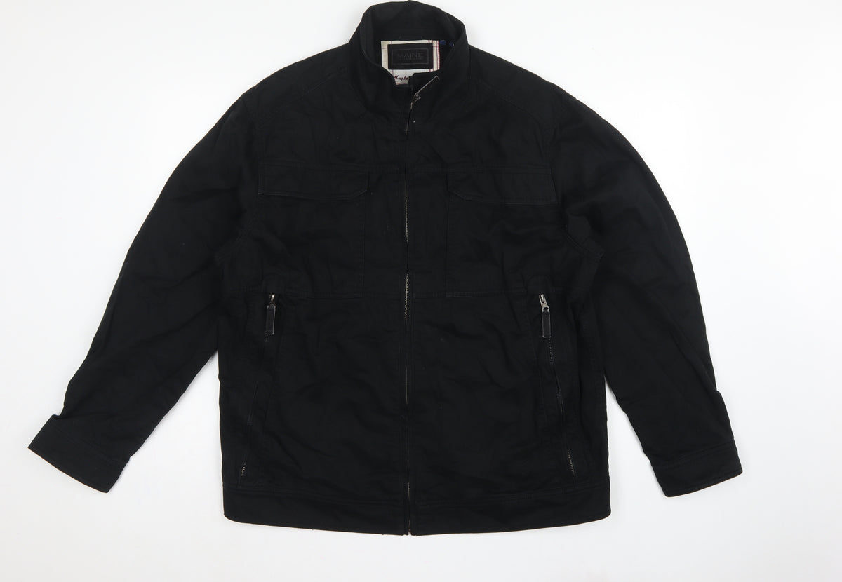 Maine New England Men’s Black XL Mappleton Full Zip Cotton Jacket