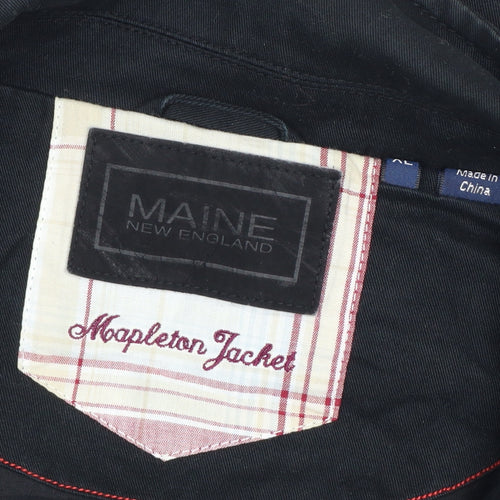 Maine New England Men’s Black XL Mappleton Full Zip Cotton Jacket