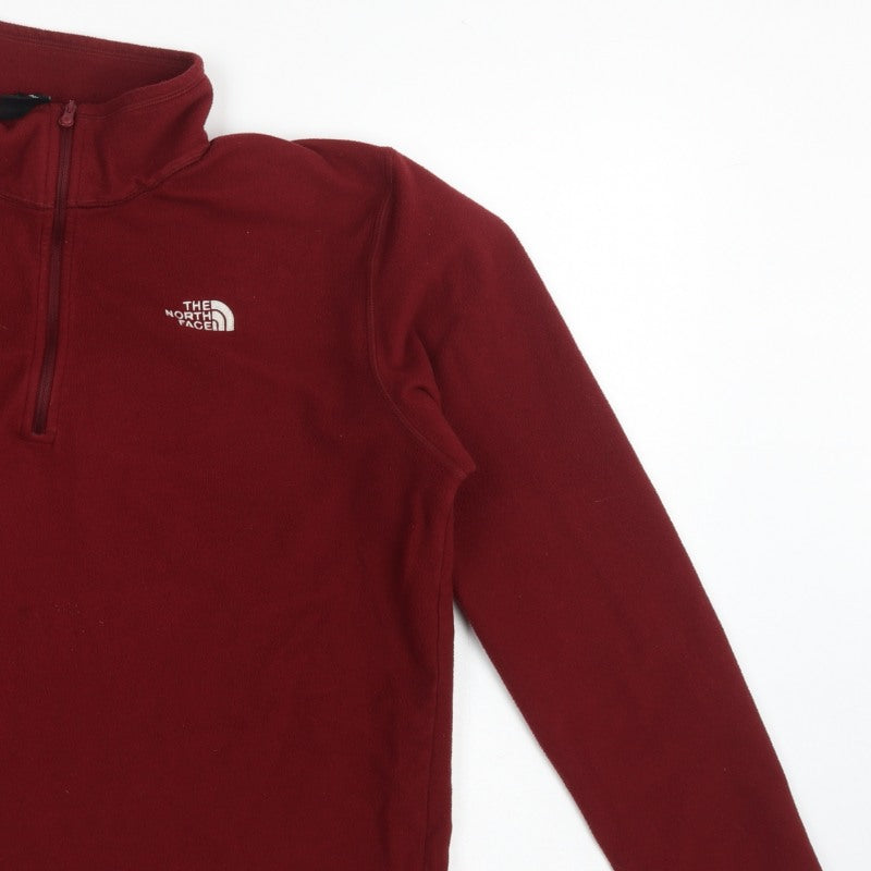 The North Face Men’s Red L Quarter Zip Fleece Sweatshirt Outdoor