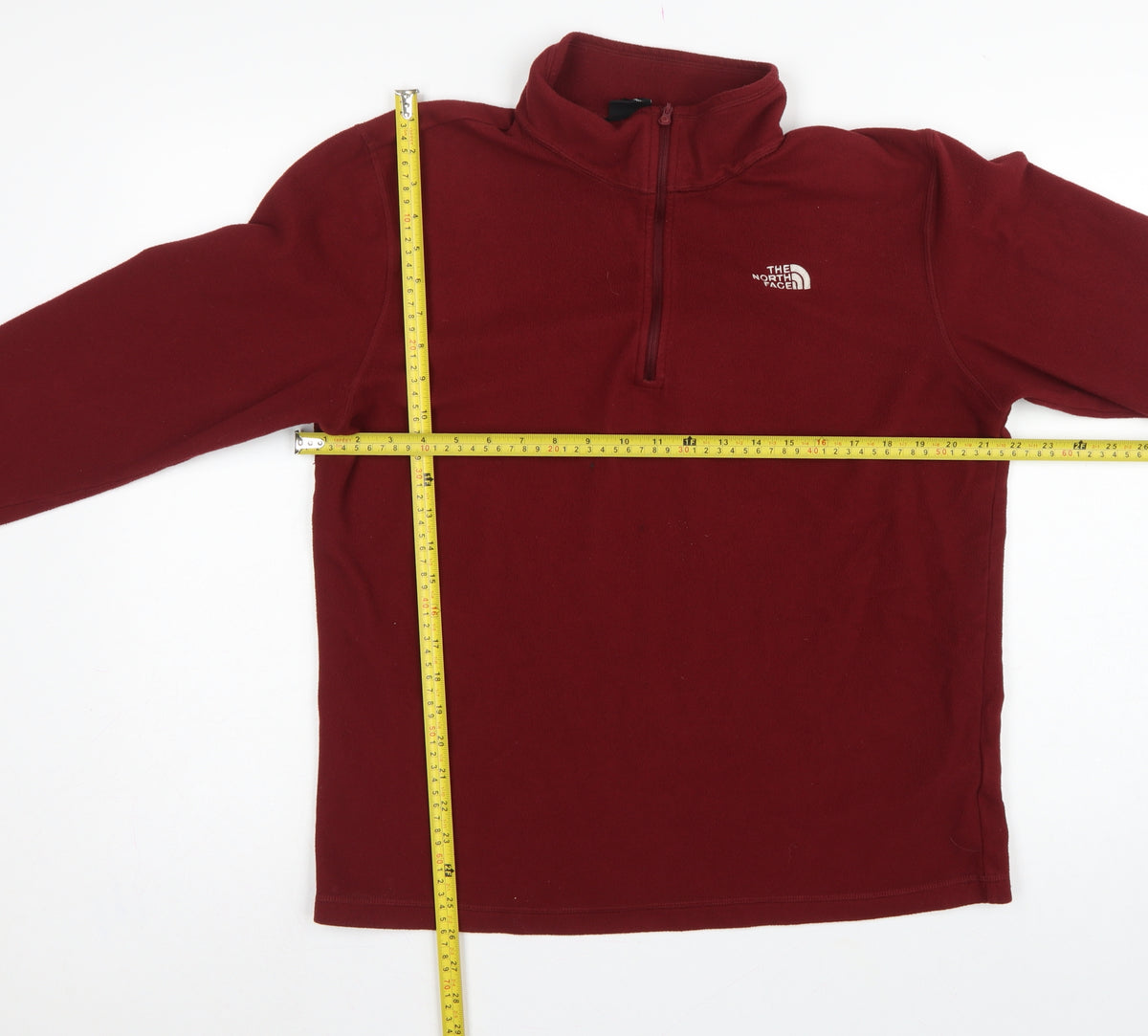 The North Face Men’s Red L Quarter Zip Fleece Sweatshirt Outdoor