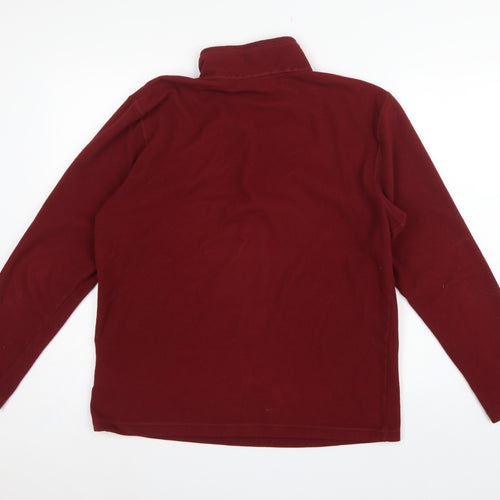 The North Face Men’s Red L Quarter Zip Fleece Sweatshirt Outdoor