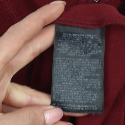 The North Face Men’s Red L Quarter Zip Fleece Sweatshirt Outdoor