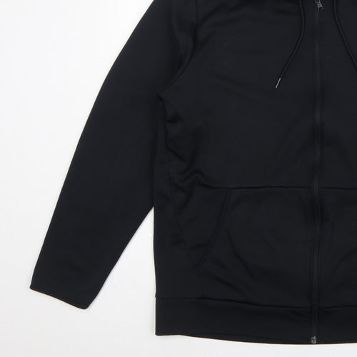 Under Armour Men’s Black 2XL Loose Full Zip Hooded Sports Hoodie