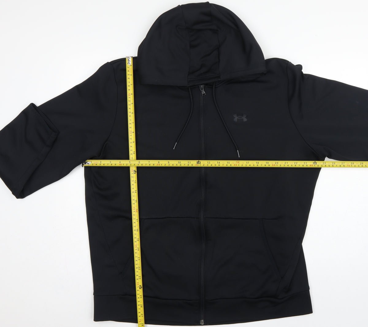 Under Armour Men’s Black 2XL Loose Full Zip Hooded Sports Hoodie
