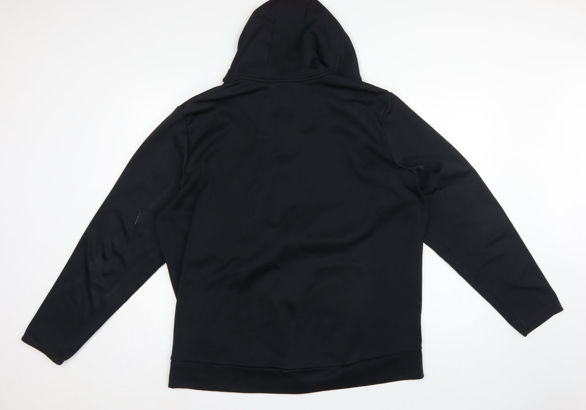 Under Armour Men’s Black 2XL Loose Full Zip Hooded Sports Hoodie