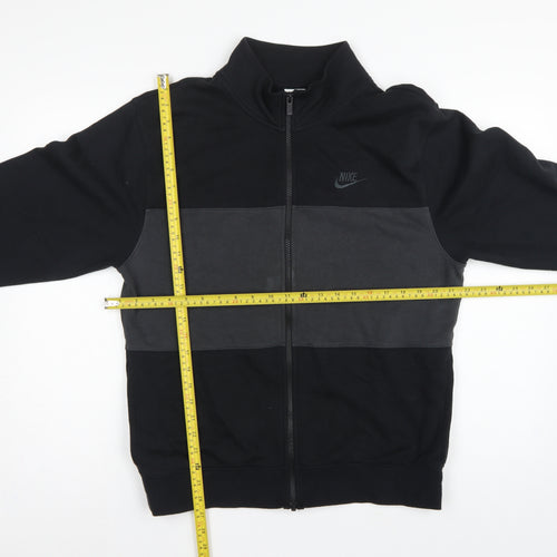 Nike Men’s Black Grey Full Zip Logo Sweatshirt Size S