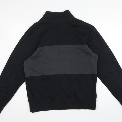 Nike Men’s Black Grey Full Zip Logo Sweatshirt Size S