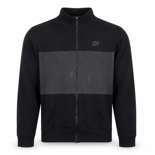 Nike Men’s Black Grey Full Zip Logo Sweatshirt Size S