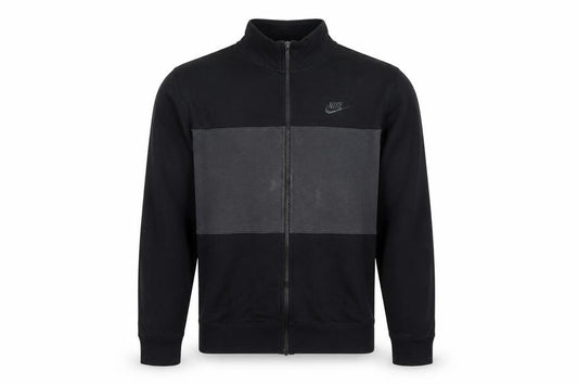 Nike Men’s Black Grey Full Zip Logo Sweatshirt Size S