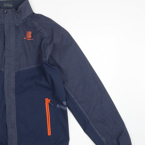 Boardman Men’s Navy M Windbreaker Cycling Jacket Reflective Full Zip