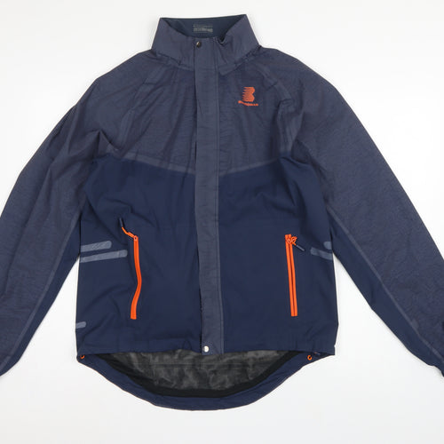 Boardman Men’s Navy M Windbreaker Cycling Jacket Reflective Full Zip