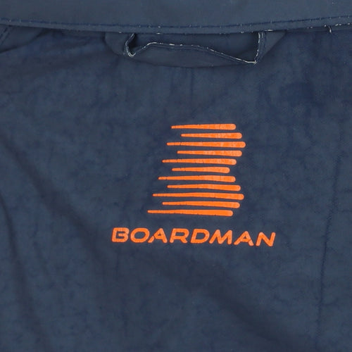 Boardman Men’s Navy M Windbreaker Cycling Jacket Reflective Full Zip