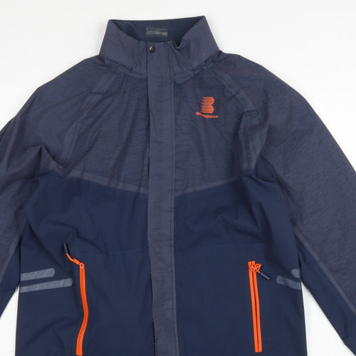 Boardman Men’s Navy M Windbreaker Cycling Jacket Reflective Full Zip