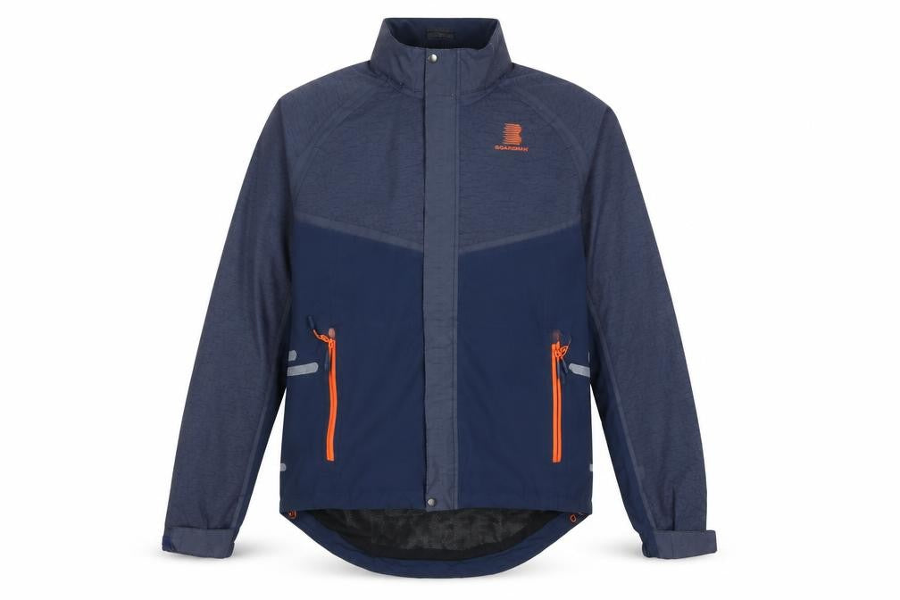 Boardman Men’s Navy M Windbreaker Cycling Jacket Reflective Full Zip