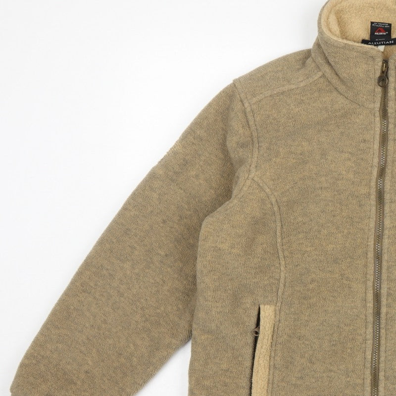 Lowe Alpine Women’s Beige S Polartec Fleece Full Zip Outdoor Jacket