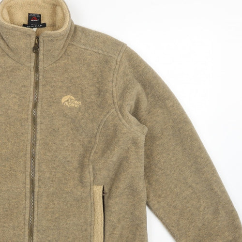 Lowe Alpine Women’s Beige S Polartec Fleece Full Zip Outdoor Jacket
