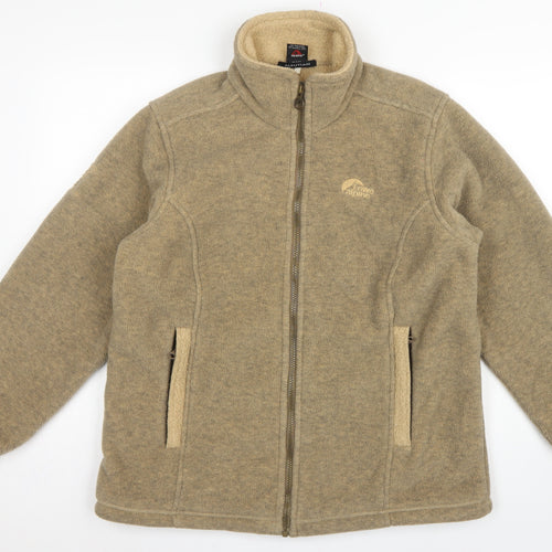 Lowe Alpine Women’s Beige S Polartec Fleece Full Zip Outdoor Jacket