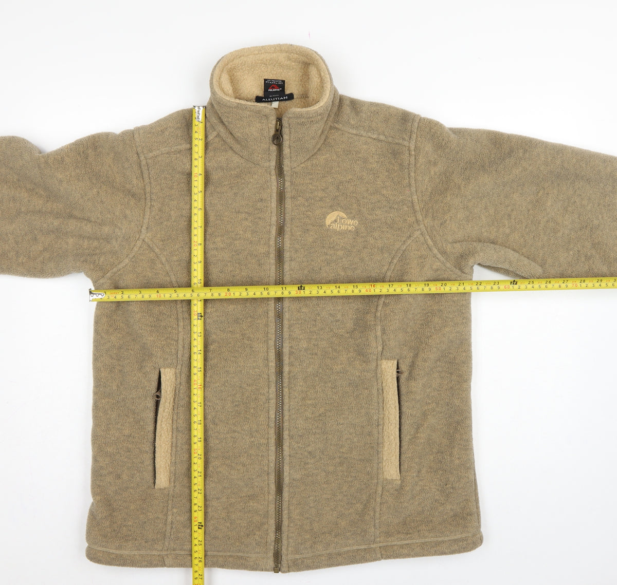 Lowe Alpine Women’s Beige S Polartec Fleece Full Zip Outdoor Jacket