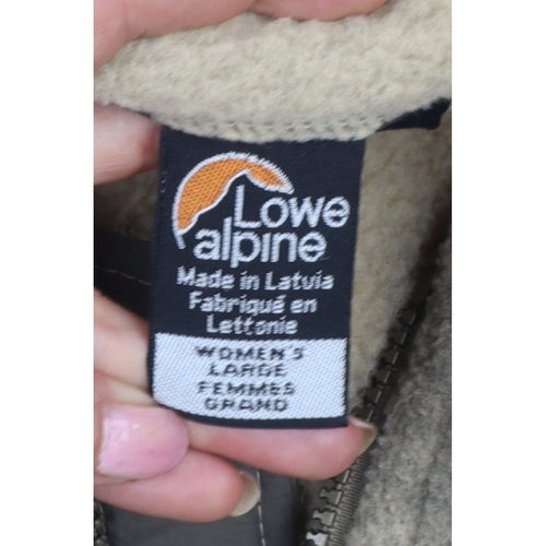 Lowe Alpine Women’s Beige S Polartec Fleece Full Zip Outdoor Jacket
