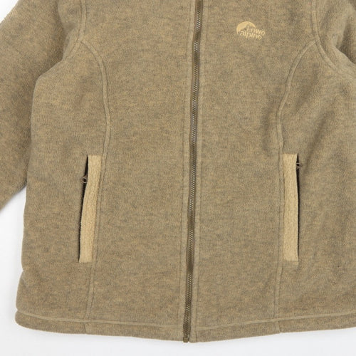Lowe Alpine Women’s Beige S Polartec Fleece Full Zip Outdoor Jacket