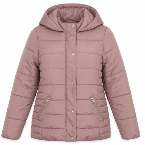 Dorothy Perkins Women Pink UK 12 Hooded Quilted Puffer Jacket