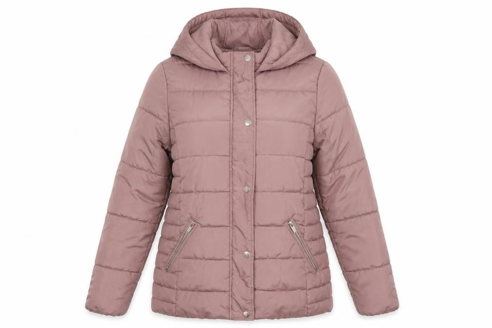 Dorothy Perkins Women Pink UK 12 Hooded Quilted Puffer Jacket