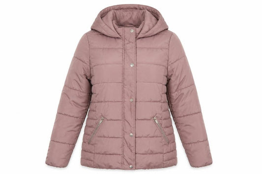 Dorothy Perkins Women Pink UK 12 Hooded Quilted Puffer Jacket