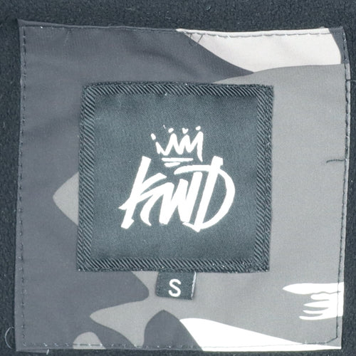 KWD Men's Multicoloured S Camo Puffer Jacket Hood Faux Fur Trim