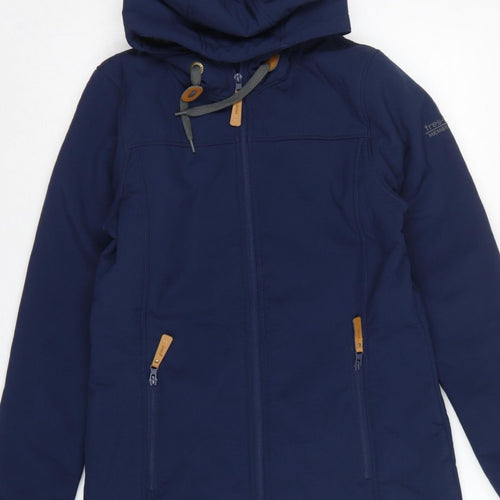 Trespass Men’s Navy S Softshell Hooded Parka Waterproof Fleece Lined