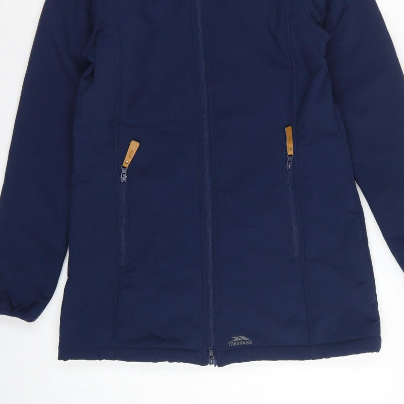 Trespass Men’s Navy S Softshell Hooded Parka Waterproof Fleece Lined