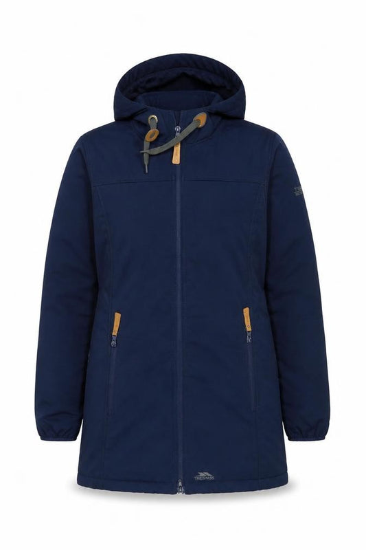 Trespass Men’s Navy S Softshell Hooded Parka Waterproof Fleece Lined
