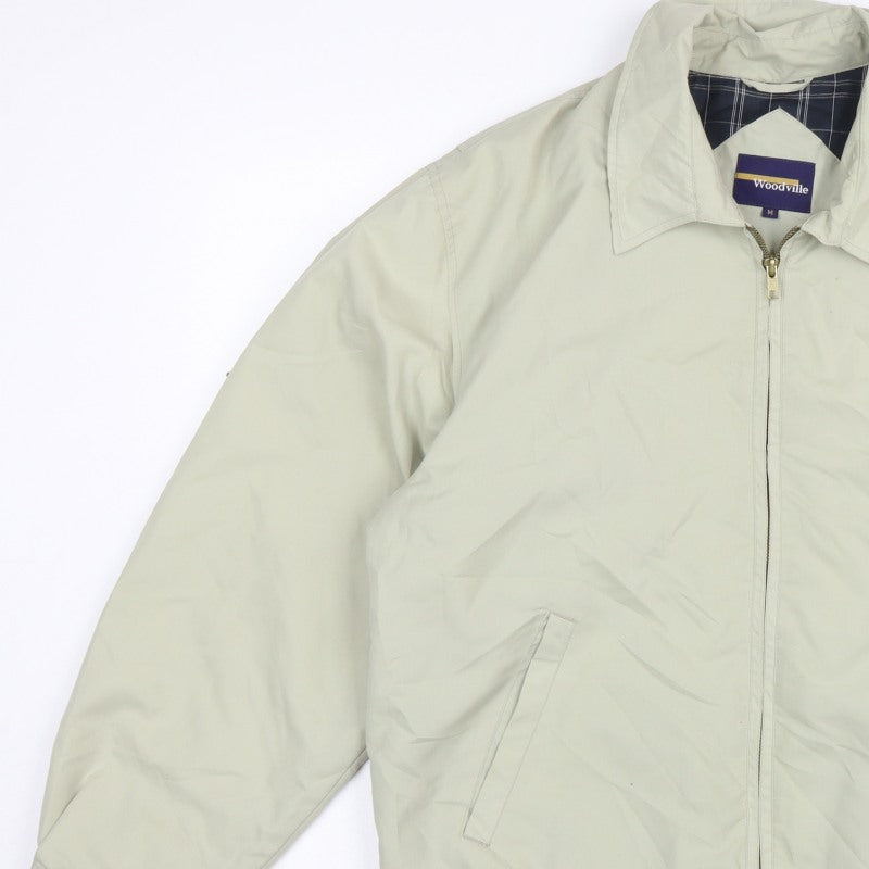 Woodville Men's Beige M Full Zip Lightweight Polyester Lined Jacket