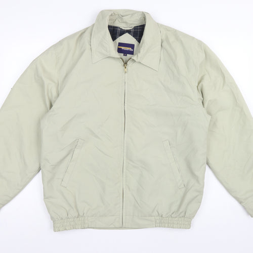 Woodville Men's Beige M Full Zip Lightweight Polyester Lined Jacket