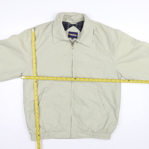 Woodville Men's Beige M Full Zip Lightweight Polyester Lined Jacket