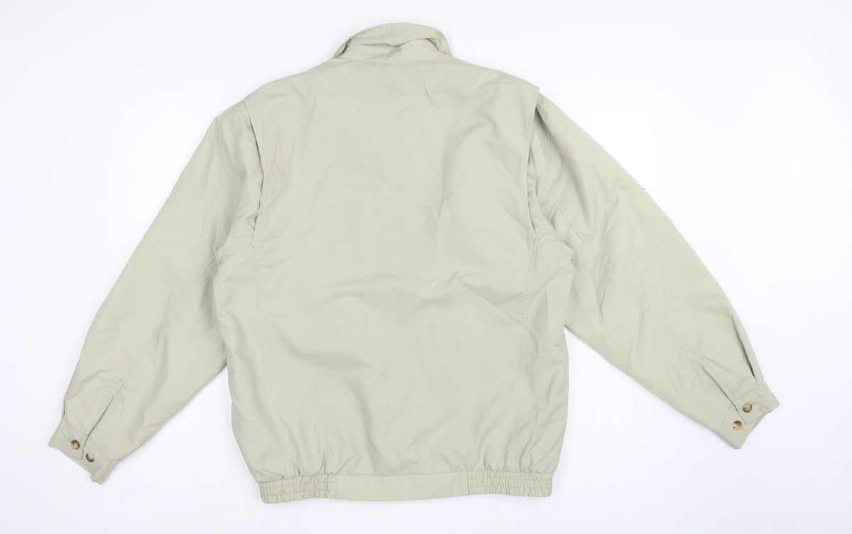 Woodville Men's Beige M Full Zip Lightweight Polyester Lined Jacket