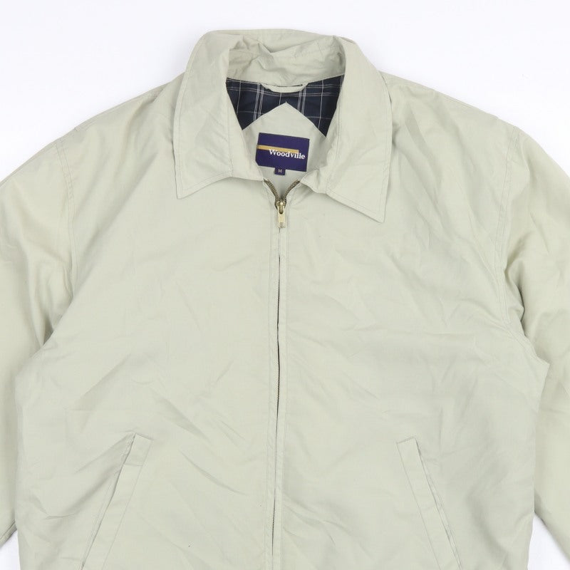 Woodville Men's Beige M Full Zip Lightweight Polyester Lined Jacket