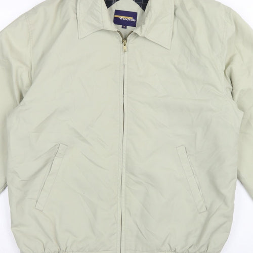 Woodville Men's Beige M Full Zip Lightweight Polyester Lined Jacket