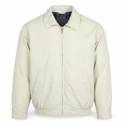 Woodville Men's Beige M Full Zip Lightweight Polyester Lined Jacket