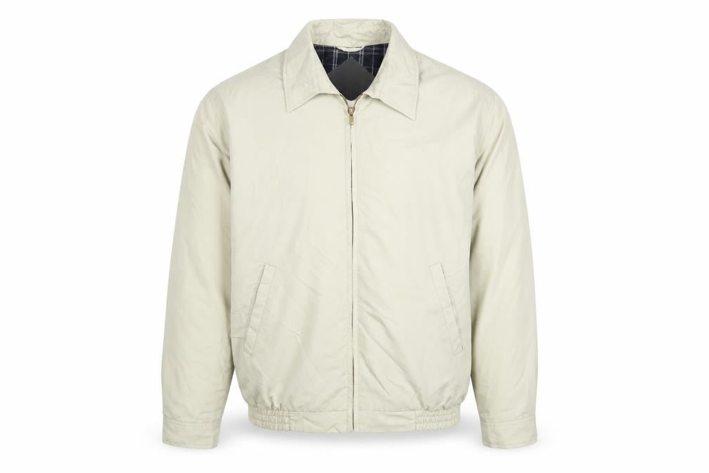 Woodville Men's Beige M Full Zip Lightweight Polyester Lined Jacket