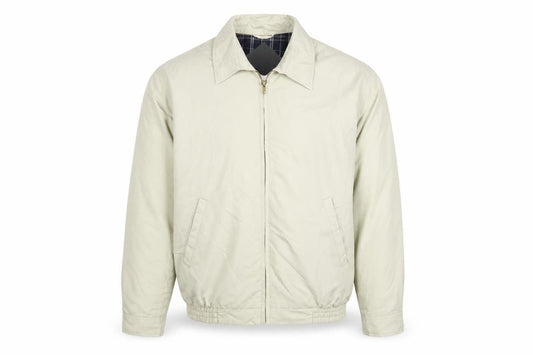 Woodville Men's Beige M Full Zip Lightweight Polyester Lined Jacket