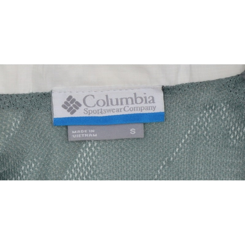 Columbia Women’s White Small Ski Jacket Hooded Waterproof Nylon